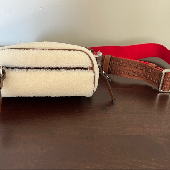 Christian Louboutin Cream and Brown Crossbody Bag - Picture 2 of 8